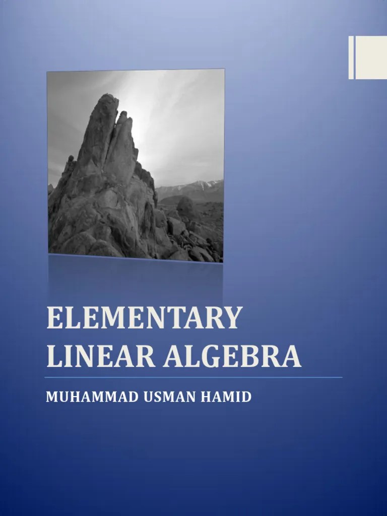 Linear Algebra 1 1 | PDF | Linear Map | Linear Algebra