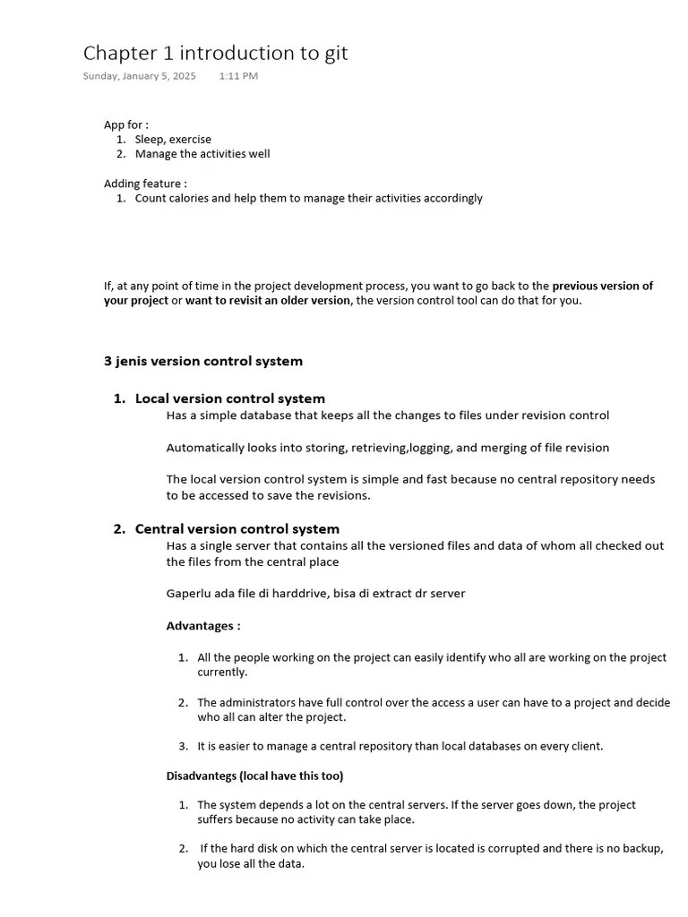 Chapter 1 Introduction To Git | PDF | Version Control | Computer File