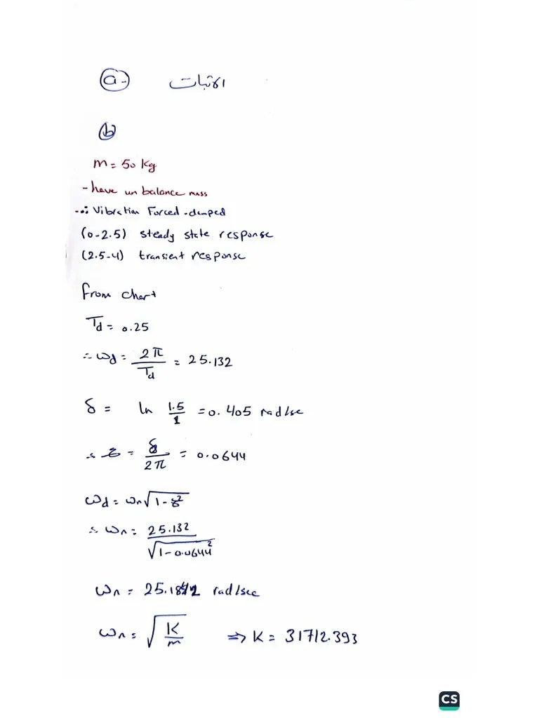Vibration Problem | PDF