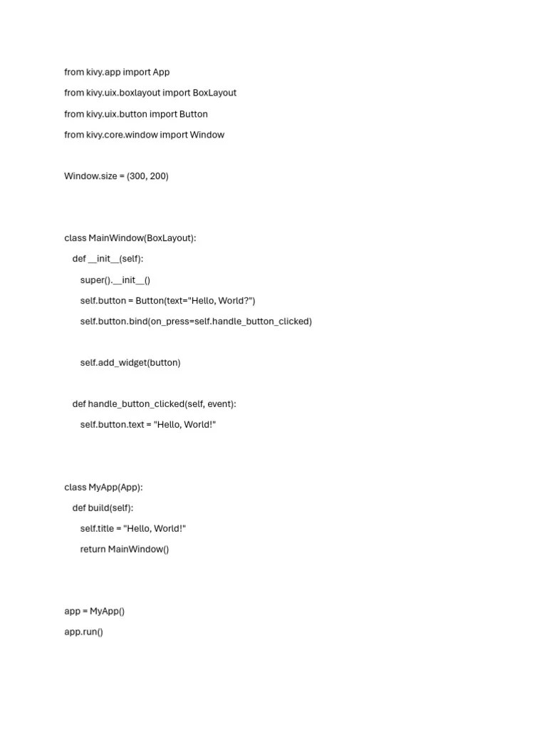 Python GUI Kivy | PDF