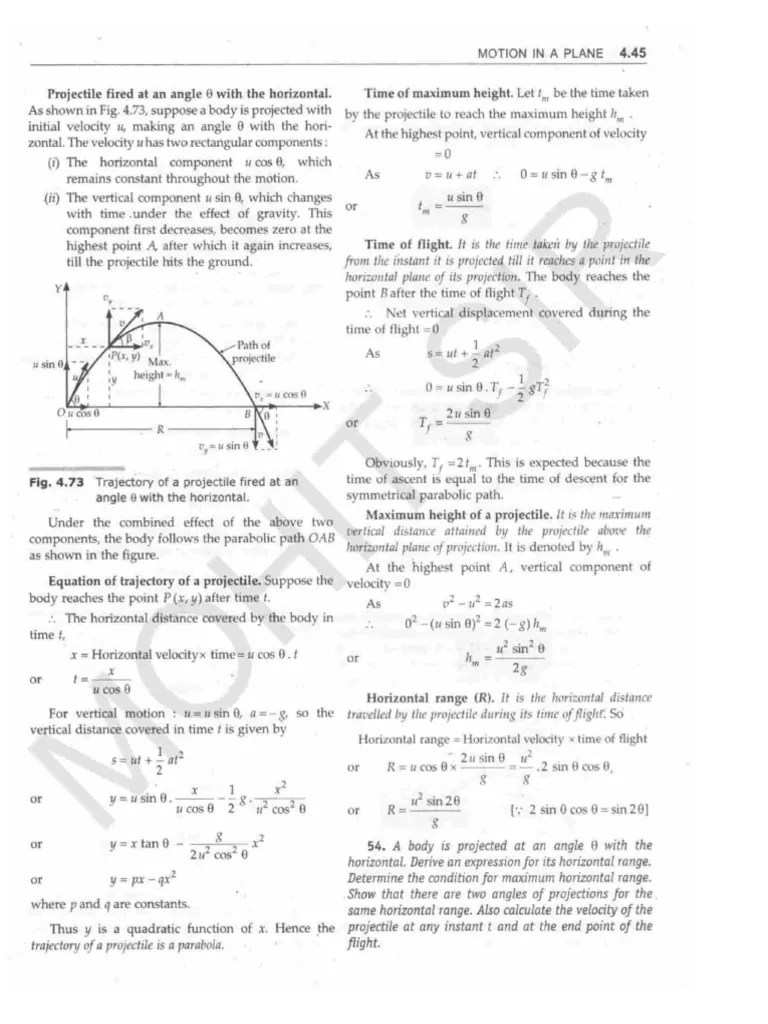 Projectile Motion | PDF