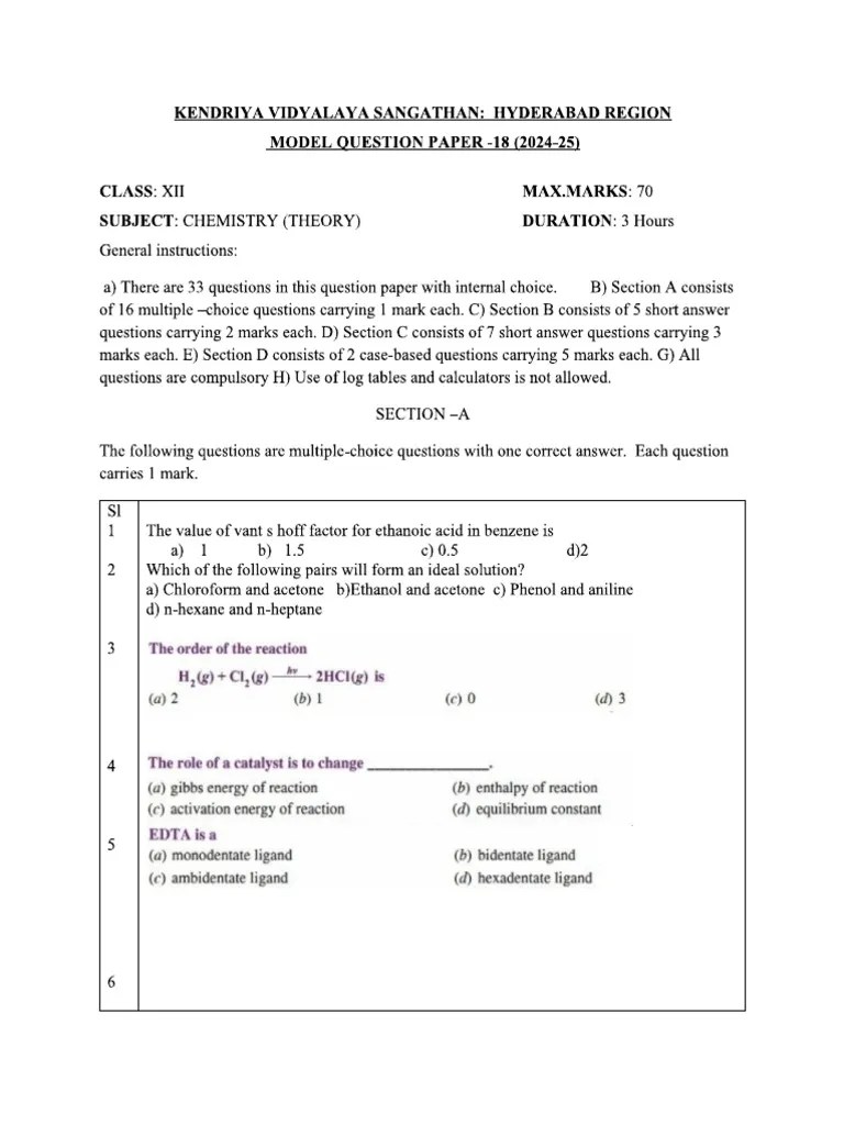 Chemistry Pyqs | PDF
