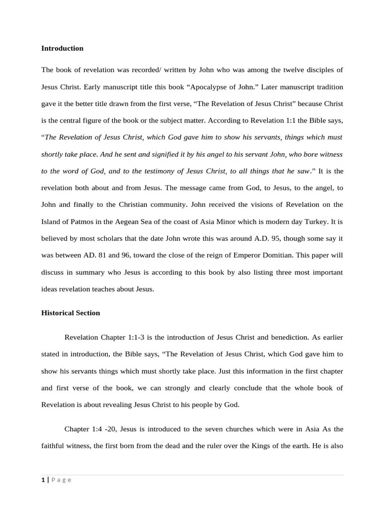 ASSIGNMENT | PDF | John The Apostle | Jesus