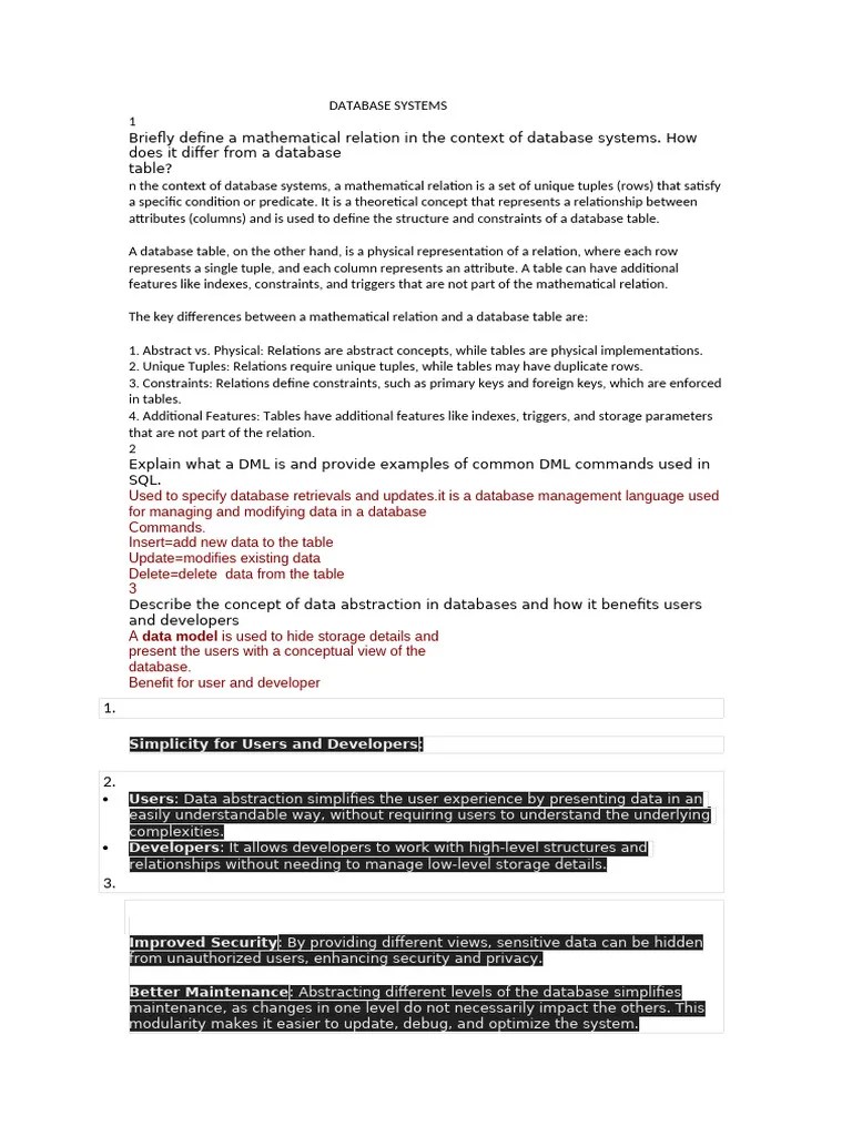 DATABASE SYSTEMS | PDF | Acid | Database Transaction