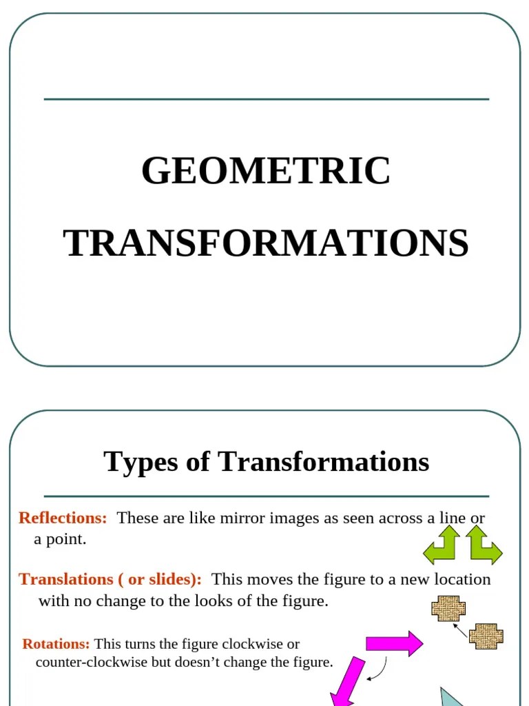 Transformations Cont. | PDF | Angle | Cartesian Coordinate System