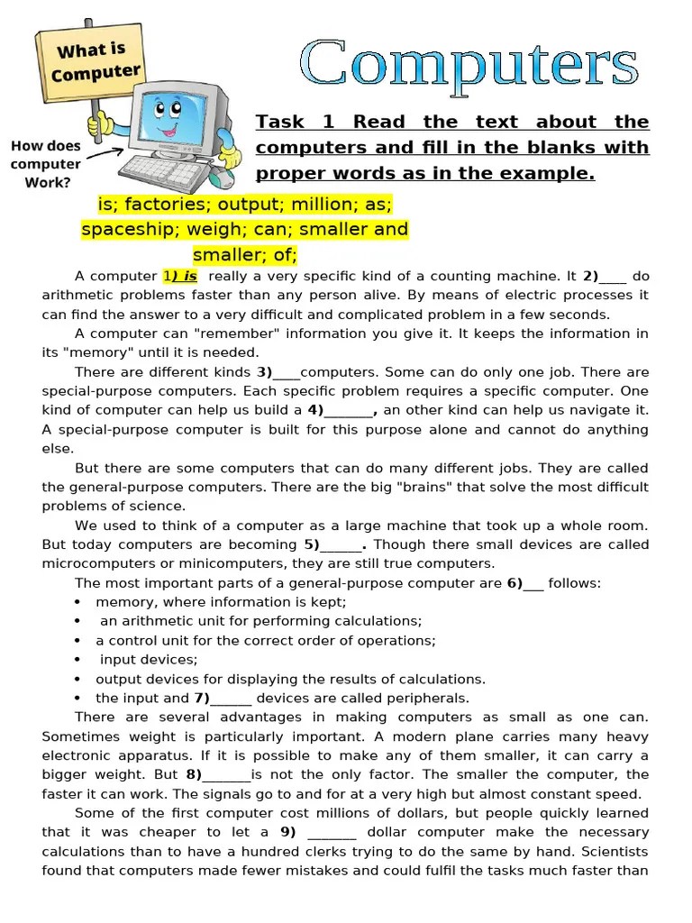 Computers | PDF | Input/Output | Computing