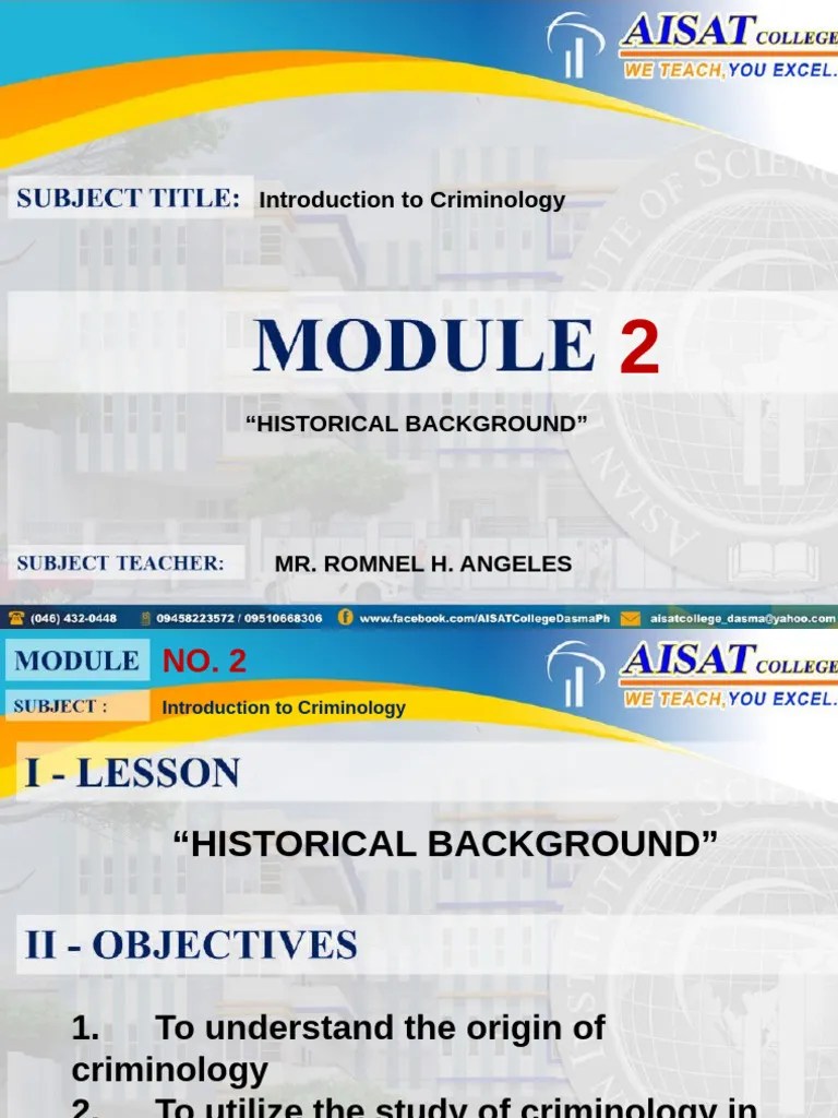 Module 2 Intro To Crim | PDF | Criminology | Crimes