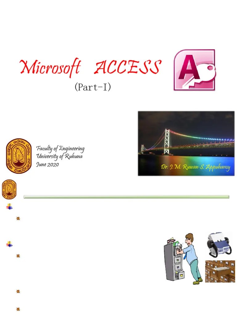 MS_Access_Part_I | PDF | Databases | Microsoft Access