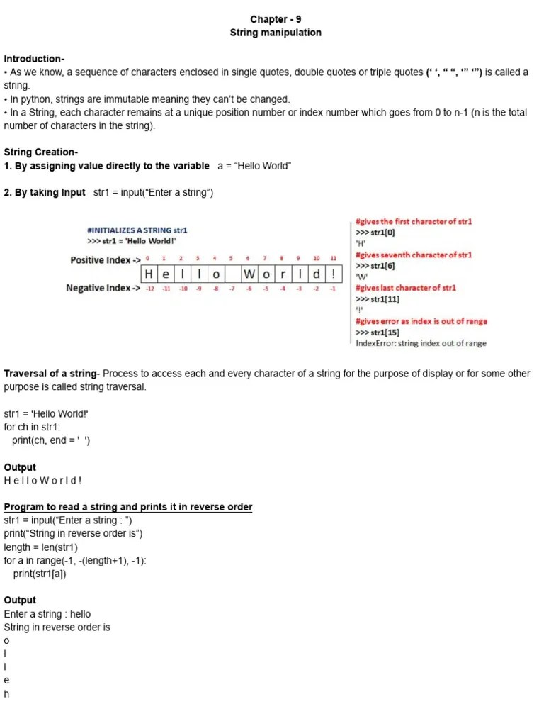String Manipulation (1) | PDF | String (Computer Science) | Letter Case