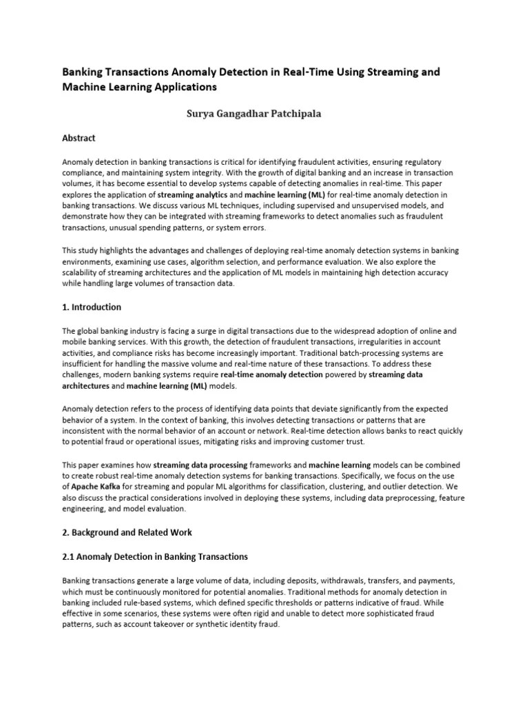 Realtime Fraud Detection Using Apache Flink | PDF | Machine Learning ...