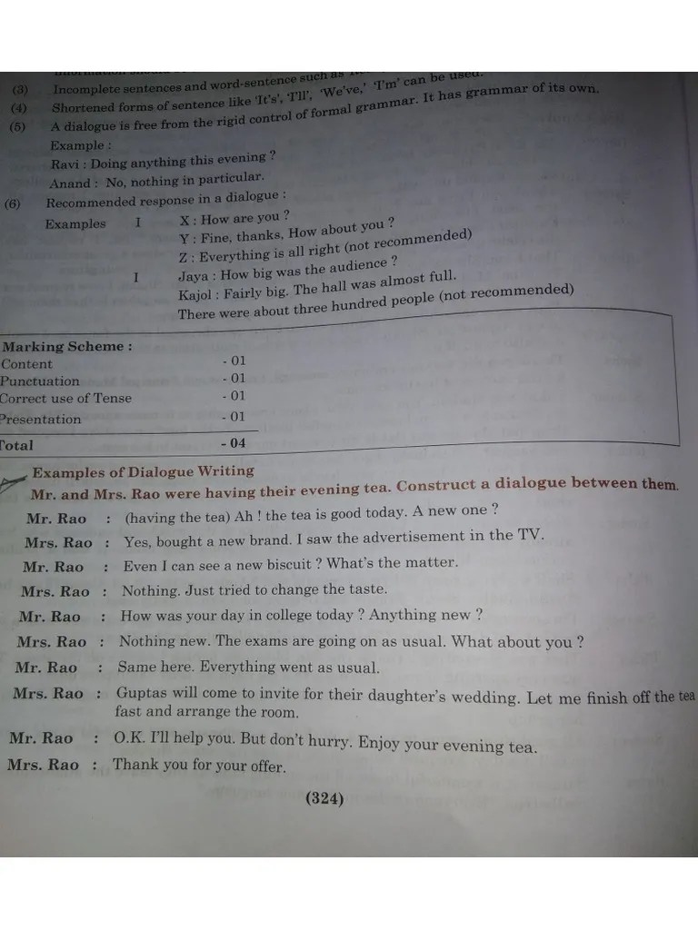 Dialogue Writing | PDF