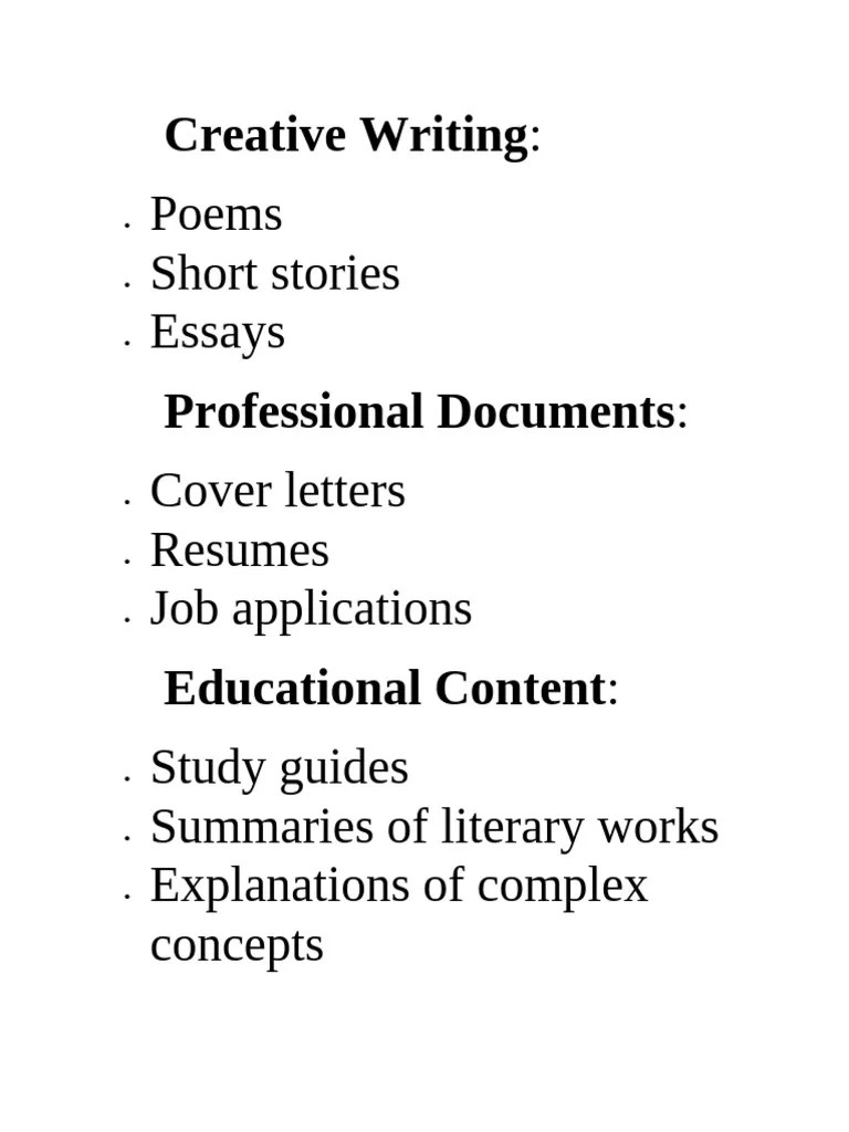 Creative Writing | PDF