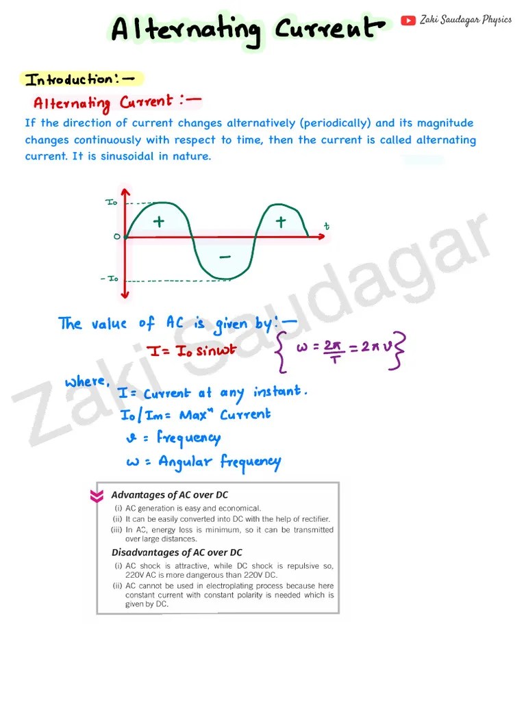 Alternating Current | PDF | Inductor | Transformer