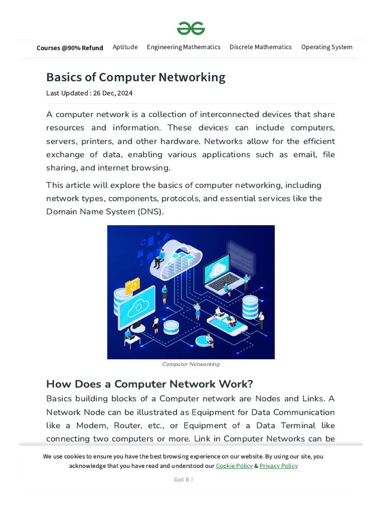Basics Of Computer | PDF | Network Topology | Computer Network