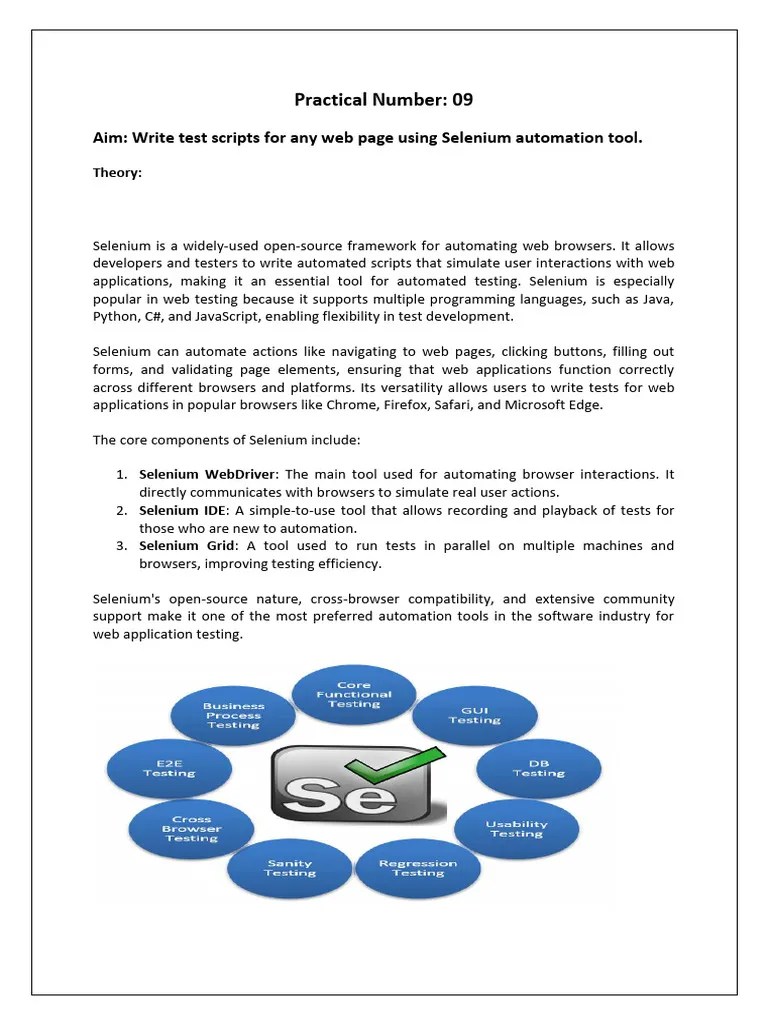 Selenium | PDF | Selenium (Software) | System Software