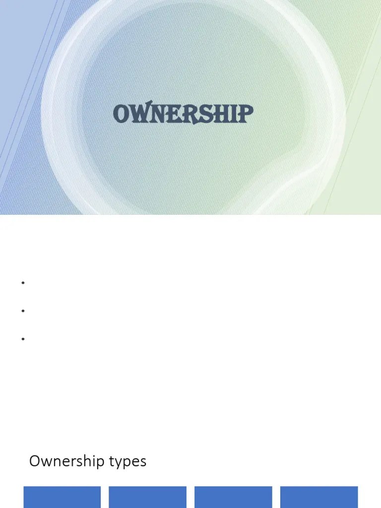 Module 5_ownership | PDF | S Corporation | Partnership