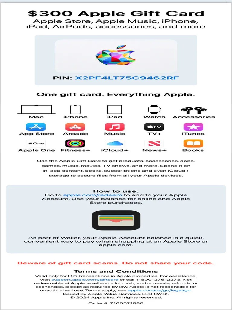 Your Apple EGift Card | PDF