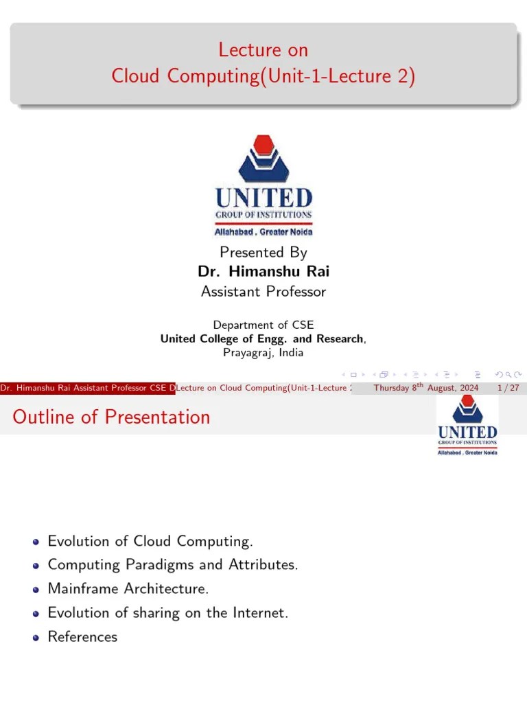CLOUD_COMPUTING__U1L2 | PDF | Distributed Computing | Parallel Computing