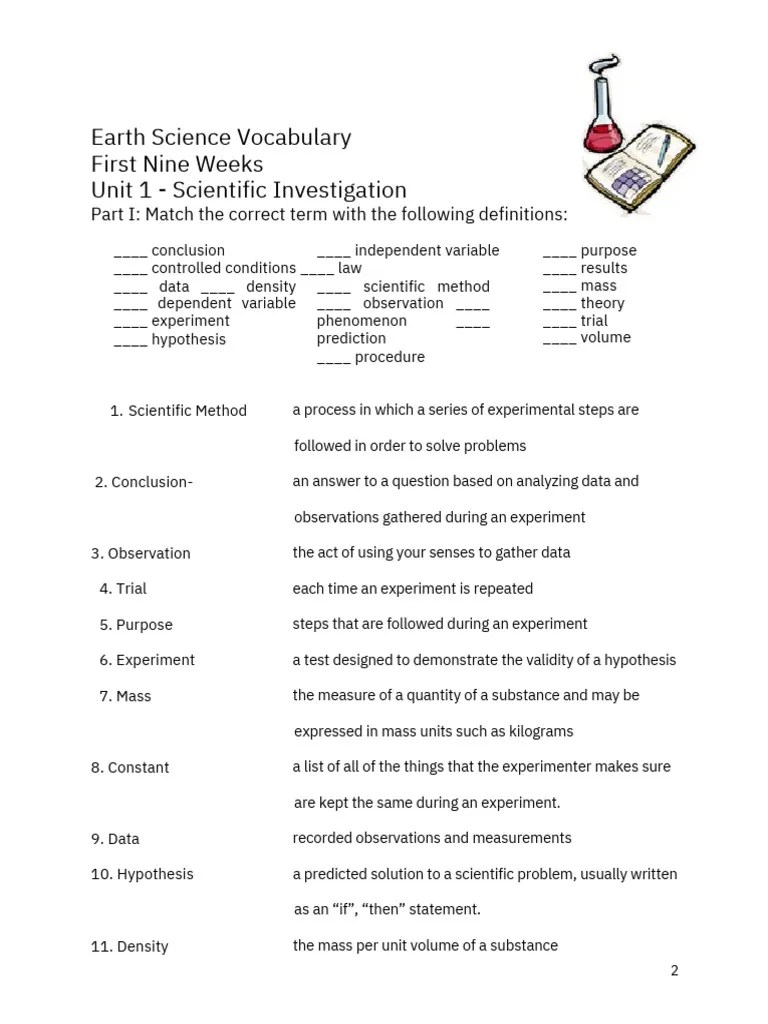 Unit 1-Scientific Method PDF | PDF | Experiment | Scientific Method
