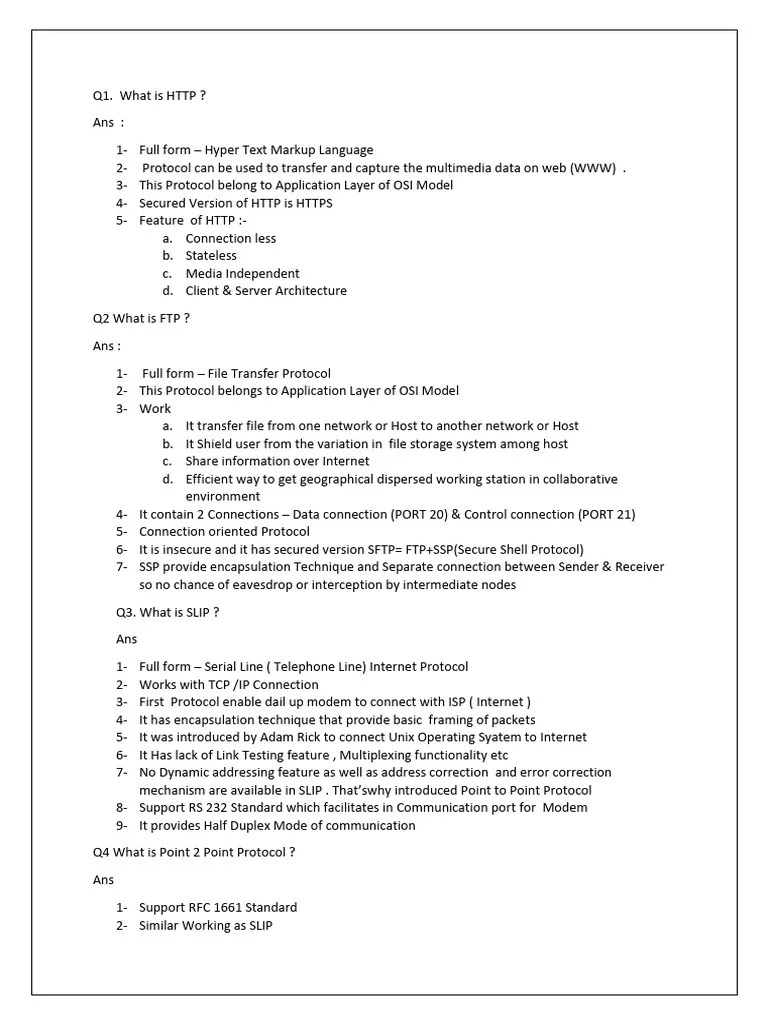 Networking Chapter Notes | PDF | High Speed Packet Access | World Wide Web