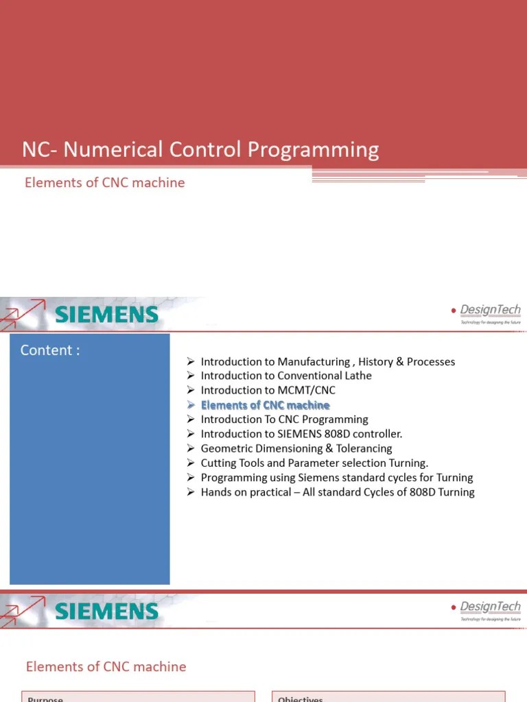 CNC01_DAY4_Elements Of CNC Machine | PDF | Numerical Control ...