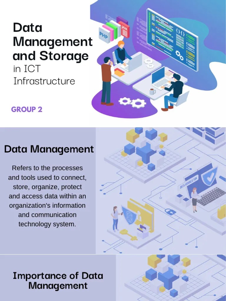 Data Management And Storage In ICT Infrastructure 1 | PDF | Computer ...