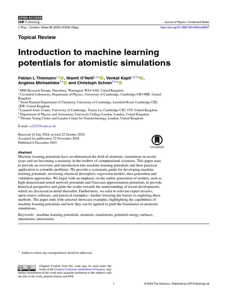 Introduction_to_machine_learning_potentials_for_at | PDF | Machine ...