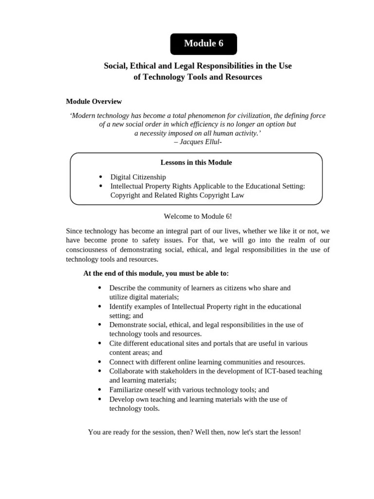 PRof.-Ed.-8-MOdule-6 | PDF | Teachers | Educational Technology