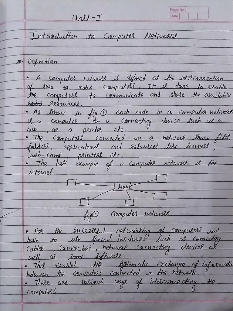 Computer Networks - Unit 1 | PDF