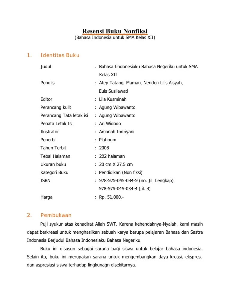 Unduh rpp buku pengayaan nonfiksi kelas xi semeste. Contoh Literasi Buku Fiksi Dan Non Fiksi Beinyu Com