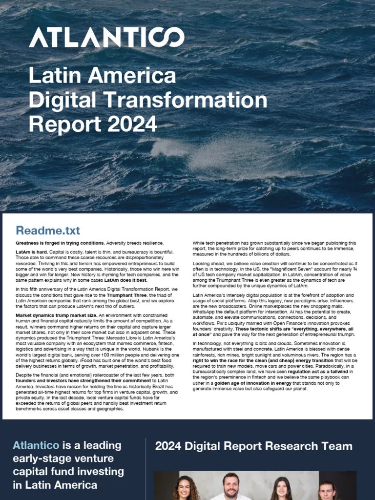 Atlantico - Latin America Digital Transformation Report 2024 | PDF | Capital Formation | Taxes