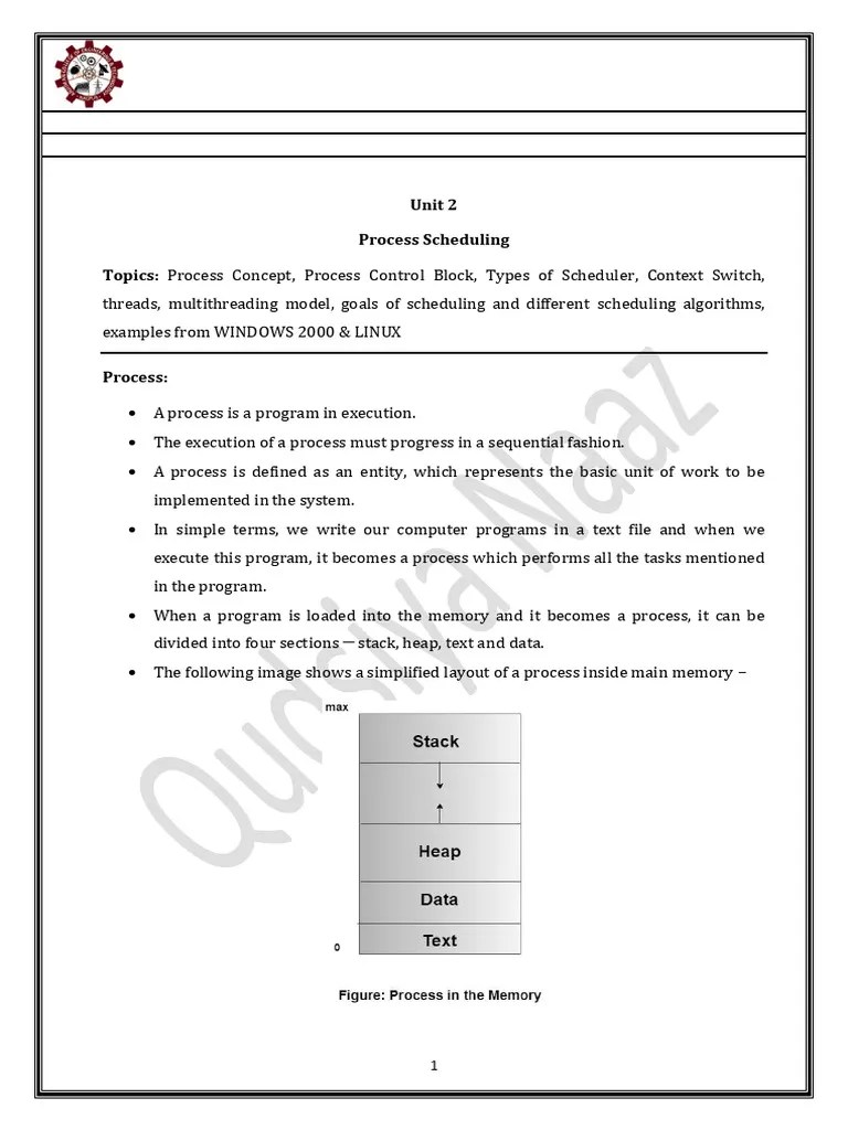 Unit 2 Os Notes Pdf Thread Computing Process Computing