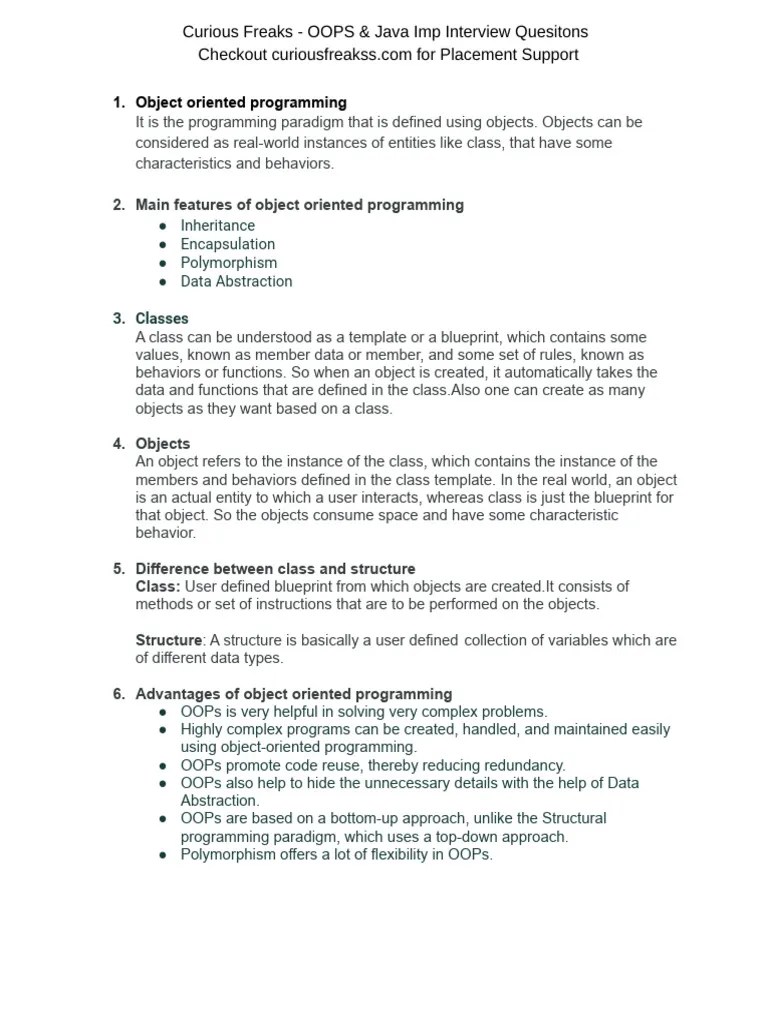 OOPS & JAVA-output | PDF | Method (Computer Programming) | Inheritance ...