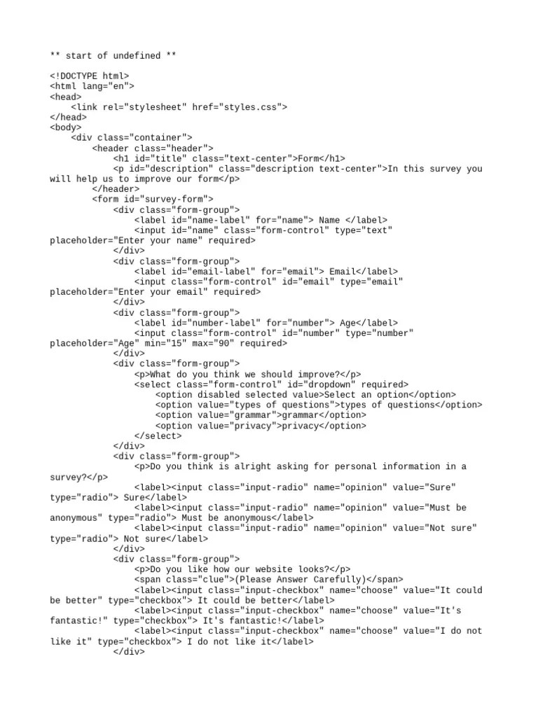 Build-a-survey-form | PDF | Design | Graphical User Interfaces