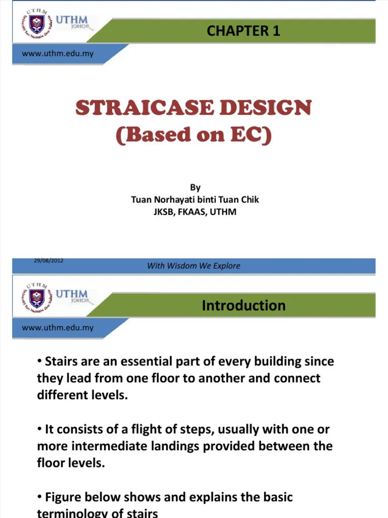 Dokumen - Tips - Reinforced Concrete Design 2 Chapter 1 Staircase ...
