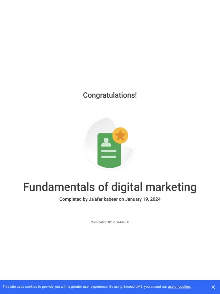 Fundamentals Of Digital Marketing - Google | PDF