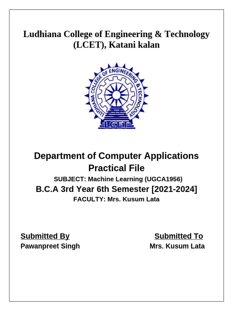 Machine Learning Practical | PDF | Support Vector Machine | Statistical Classification