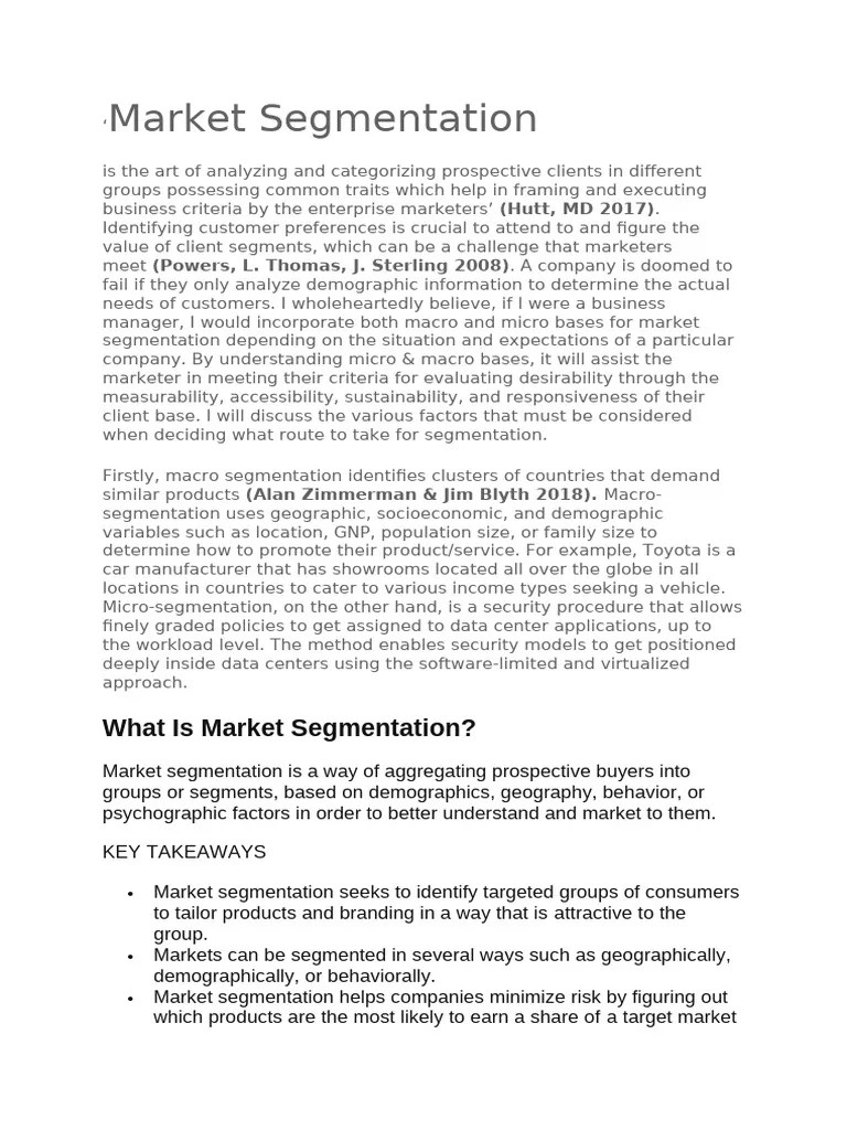 SEGMENTATION | PDF | Market Segmentation | Brand