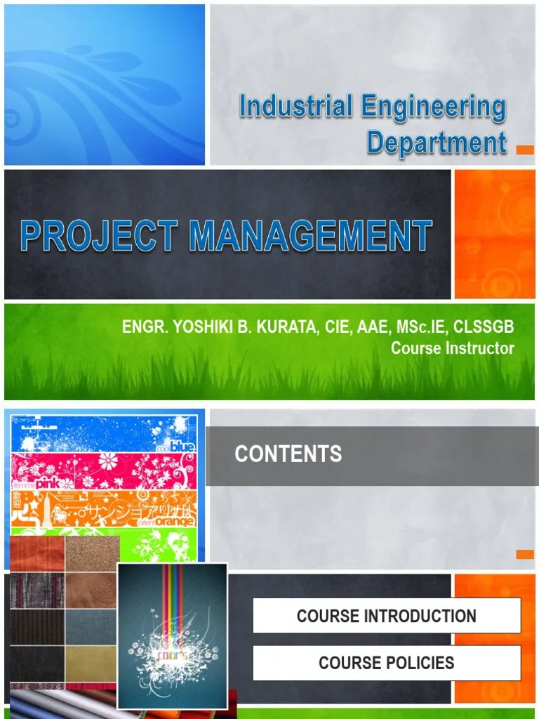 Course Introduction - Project Management | PDF | Project Management ...