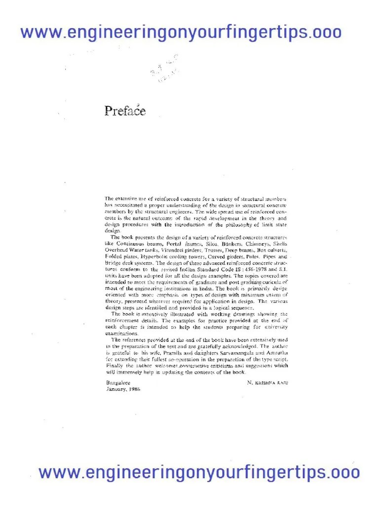 Advanced Reinforced Concrete Design (IS 456-2000) By N Krishna | PDF