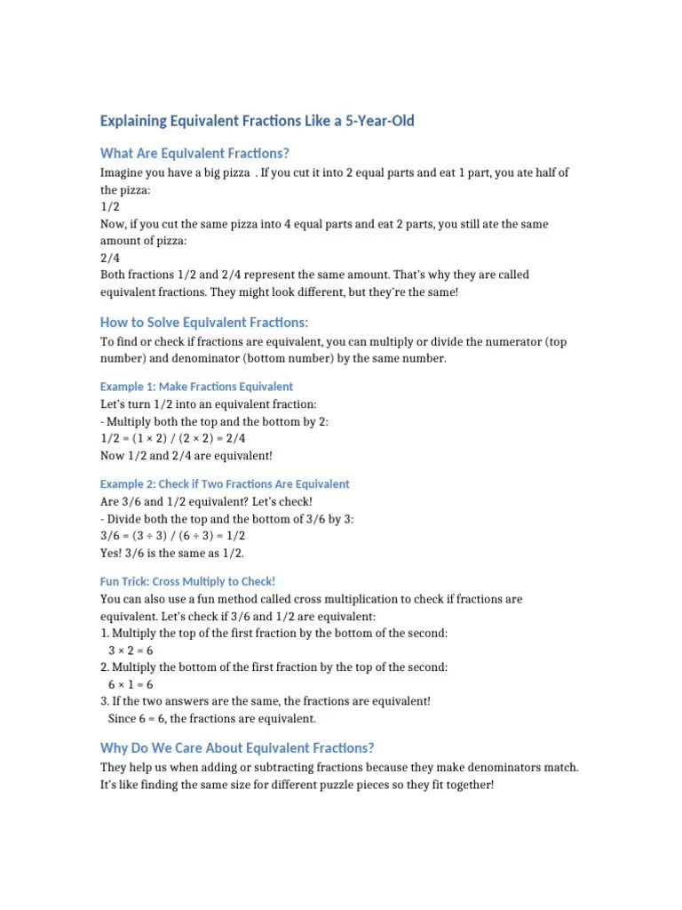 Equivalent_Fractions_Explained | PDF