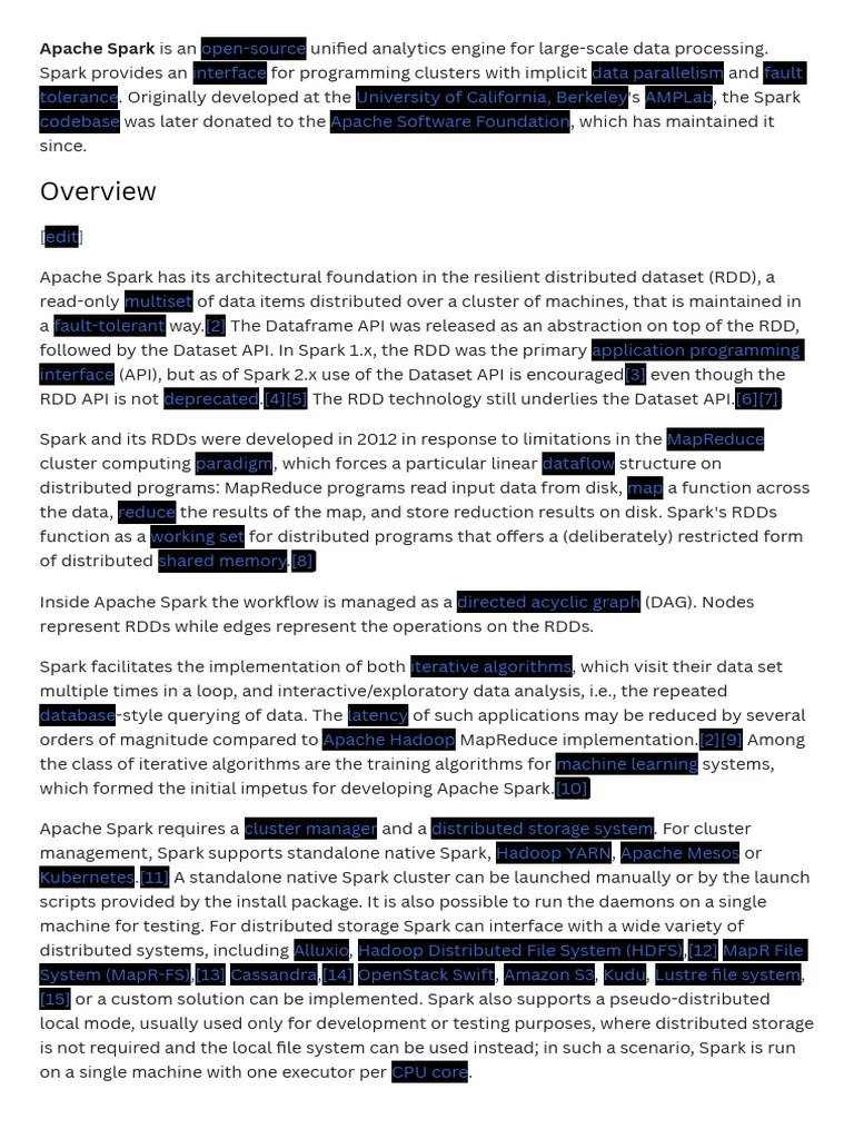 Sparkapache | PDF | Apache Spark | Parallel Computing