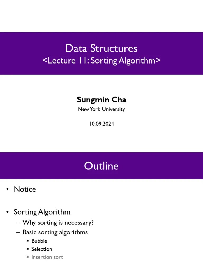 11sorting | PDF | Theoretical Computer Science | Computer Programming