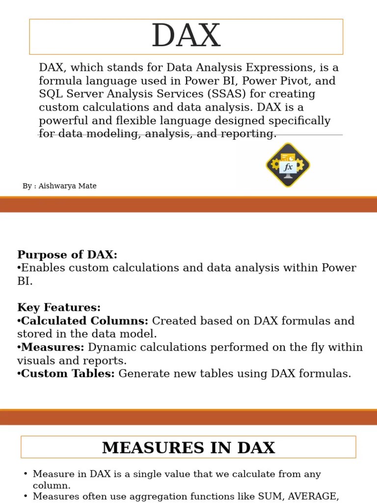 DAX | PDF | Computer Programming | Information Technology Management
