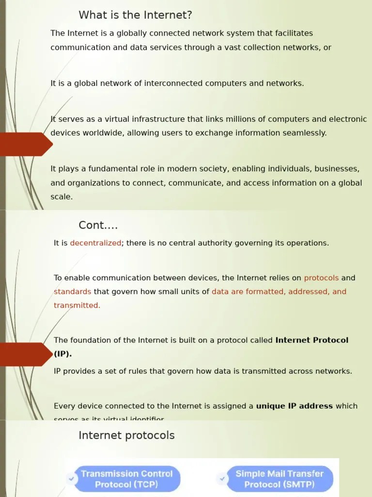 Chapter 1 - The Internet | PDF | World Wide Web | Internet & Web