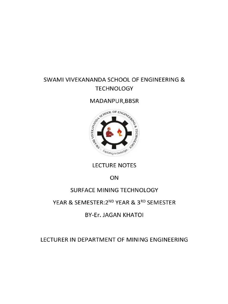 Surface Mining Technology | PDF