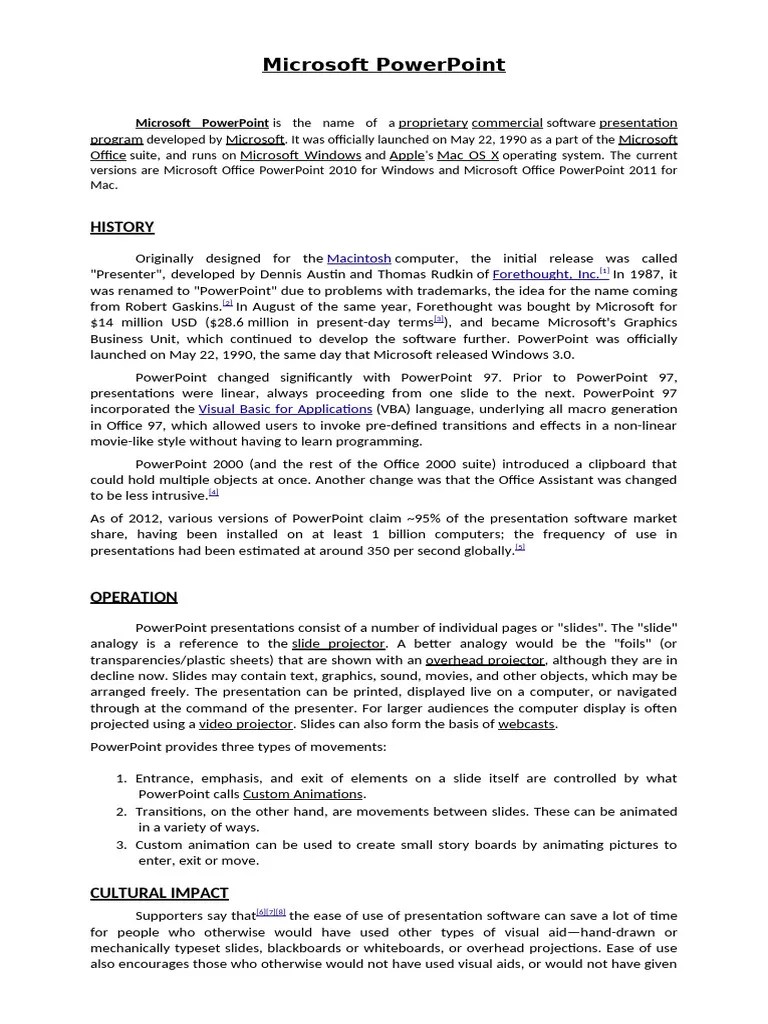 Microsoft PowerPoint | PDF | Microsoft Power Point | Microsoft Office