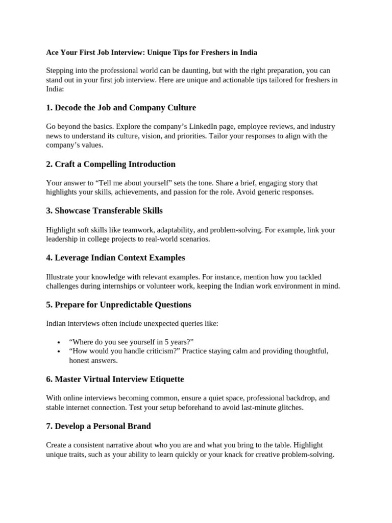 INTERVIEW | PDF | Job Interview | Organizational Behavior