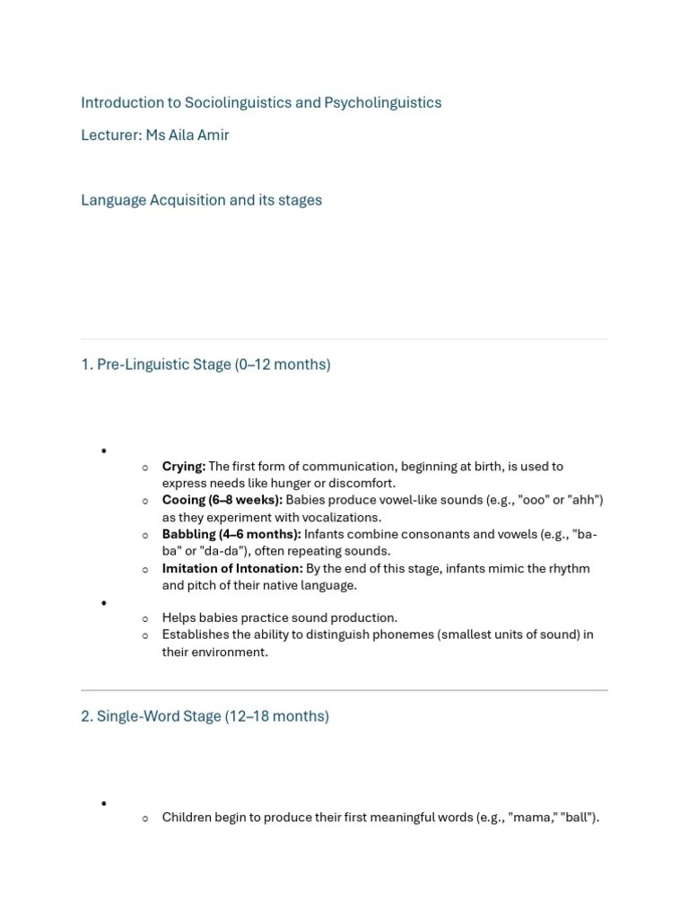 Lecture 10th Dec | PDF | Language Acquisition | Second Language Acquisition