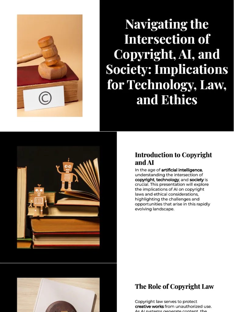Slidesgo Navigating The Intersection Of Copyright Ai And Society Implications For Technology Law ...